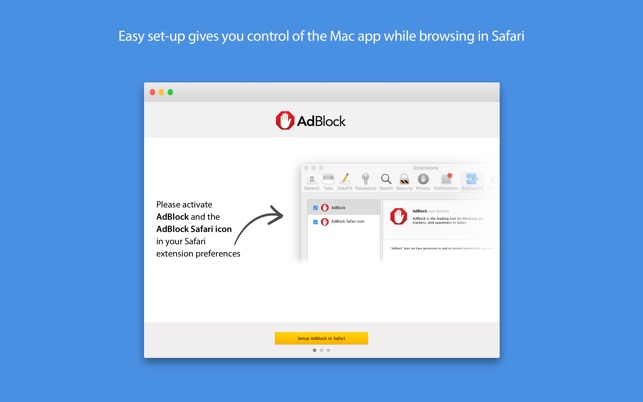 AdBlock for Safari 1.2 : Main Window