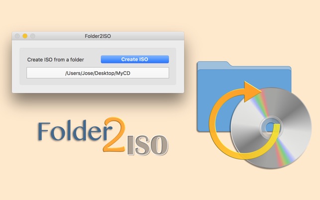 Folder2ISO 1.1 : Main Window