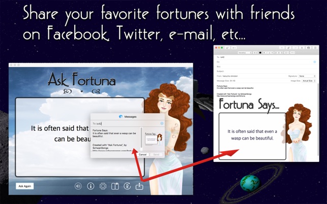 Ask Fortuna 1.1 : Main Window