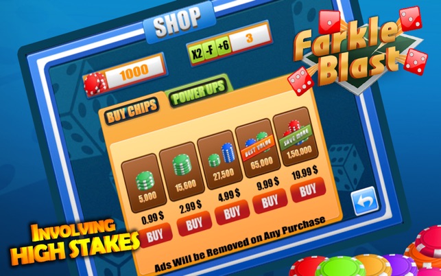 Farkle Blast - Best Dice Betting Game 1.0 : Main Window