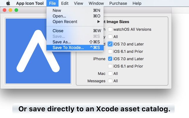 App Icon Tool 1.1 : Main Window