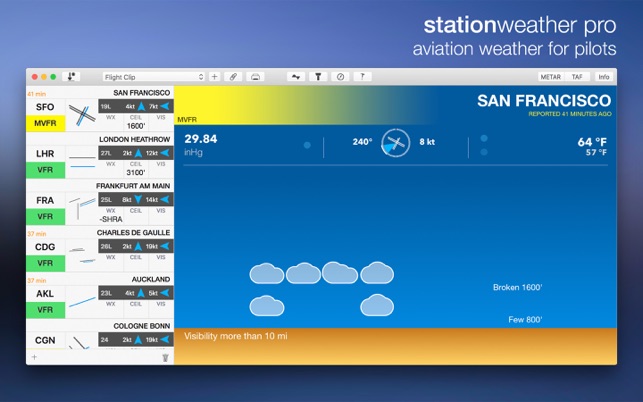 StationWeather Pro 5.1 : Main Window
