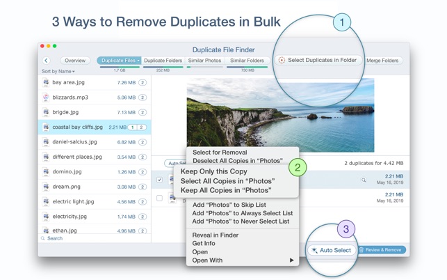 Duplicate File Finder Remover 6.9 : Main Window