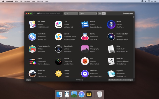 IconBook 1.1 : Main Window