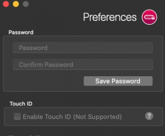 Preferences screen