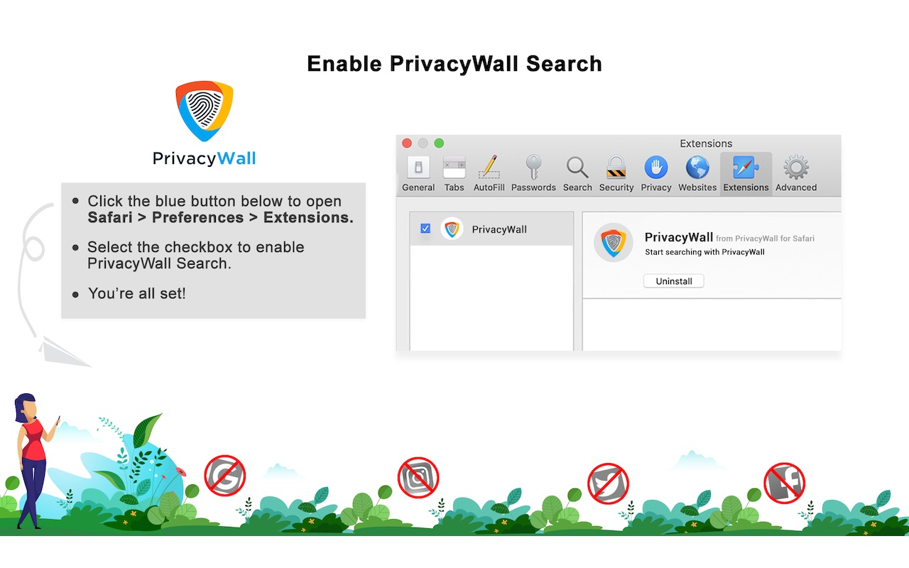 PrivacyWall Search 3.0 : Main Window