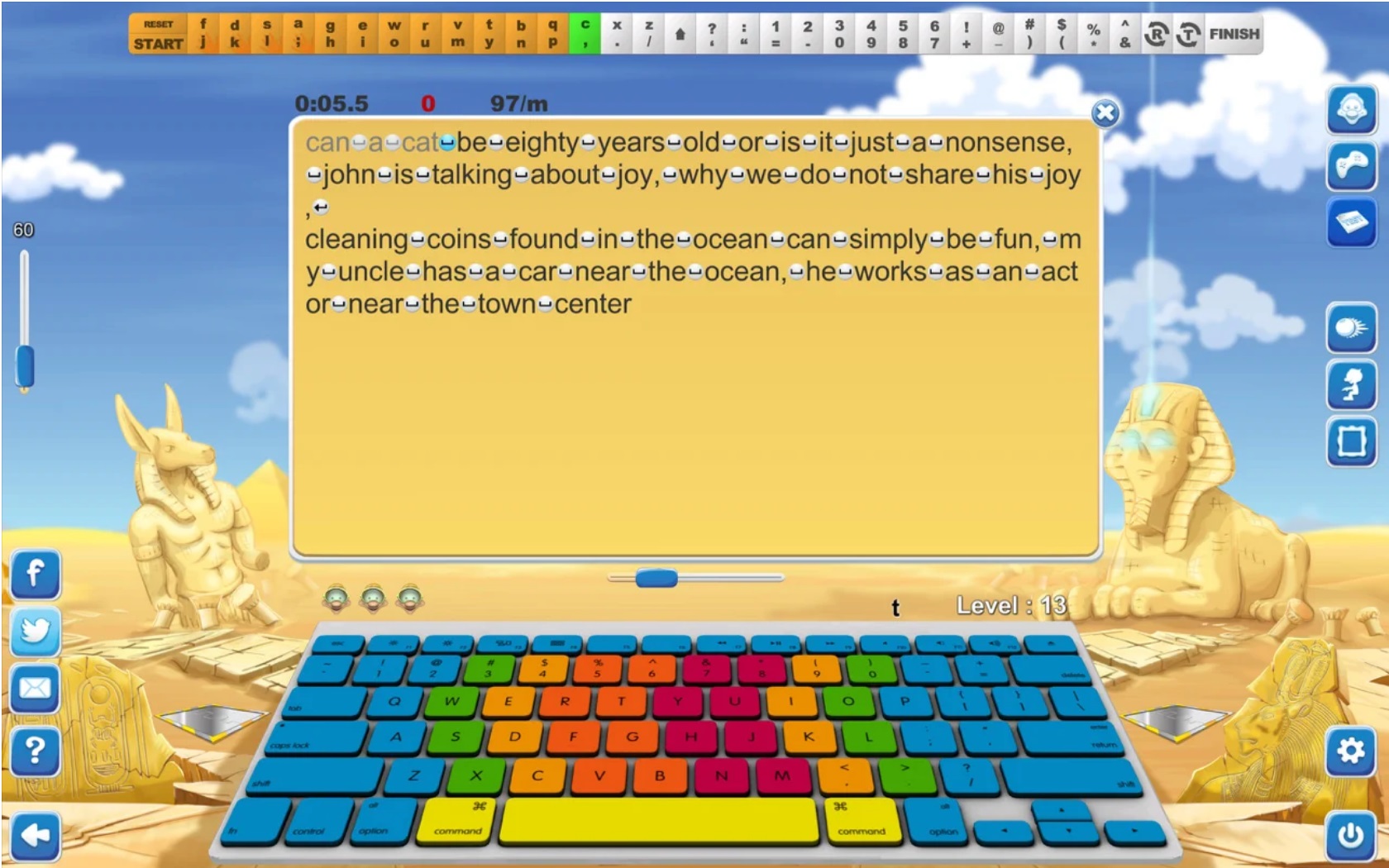 Typing Fingers 6.2 : Typing Text