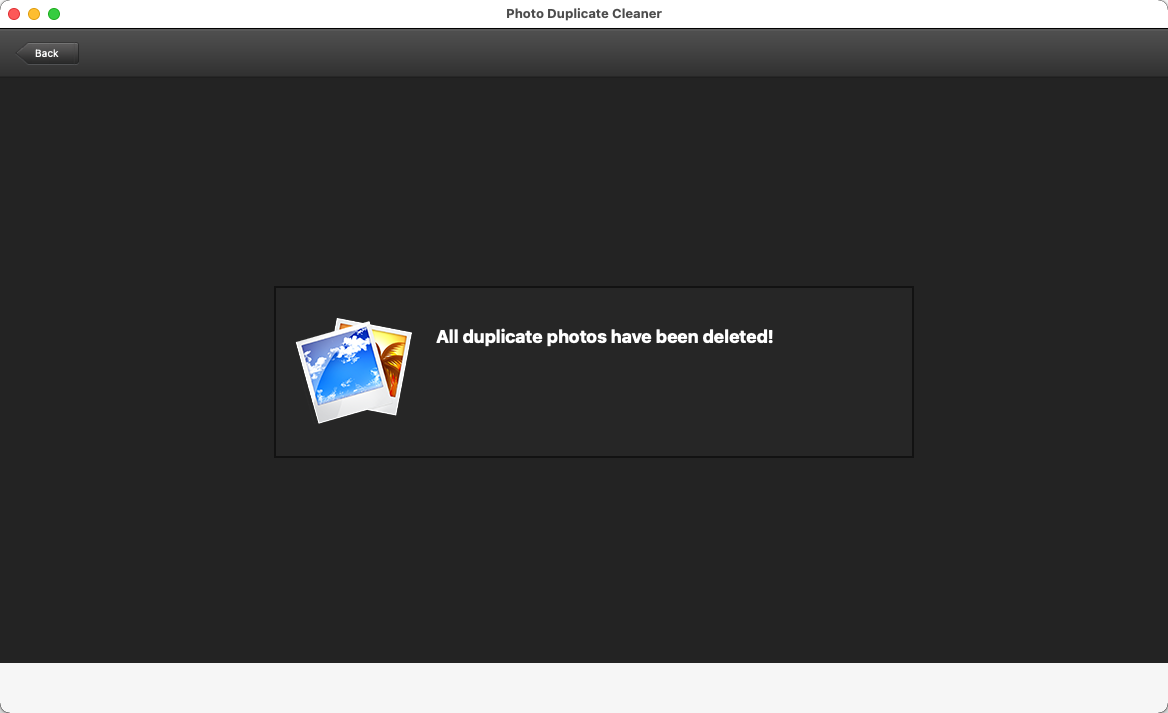 Photo Duplicate Cleaner 1.1 : Duplicates Delete Window