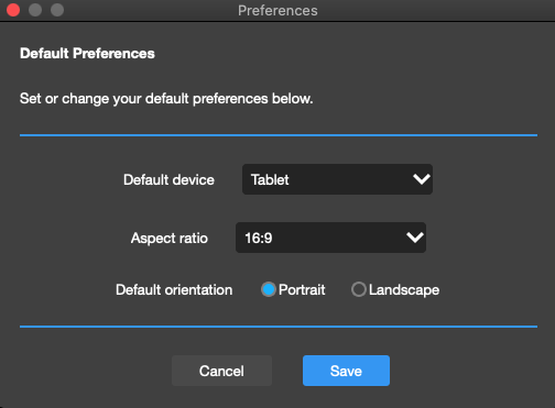 Kindle Previewer 3 3.5 : Preferences screen