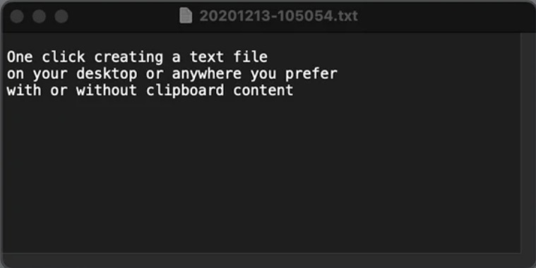 nuTXT 3.2 : New TXT file from Clipboard