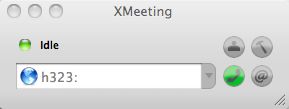 XMeeting-videoconferencing 0.4 : Main window