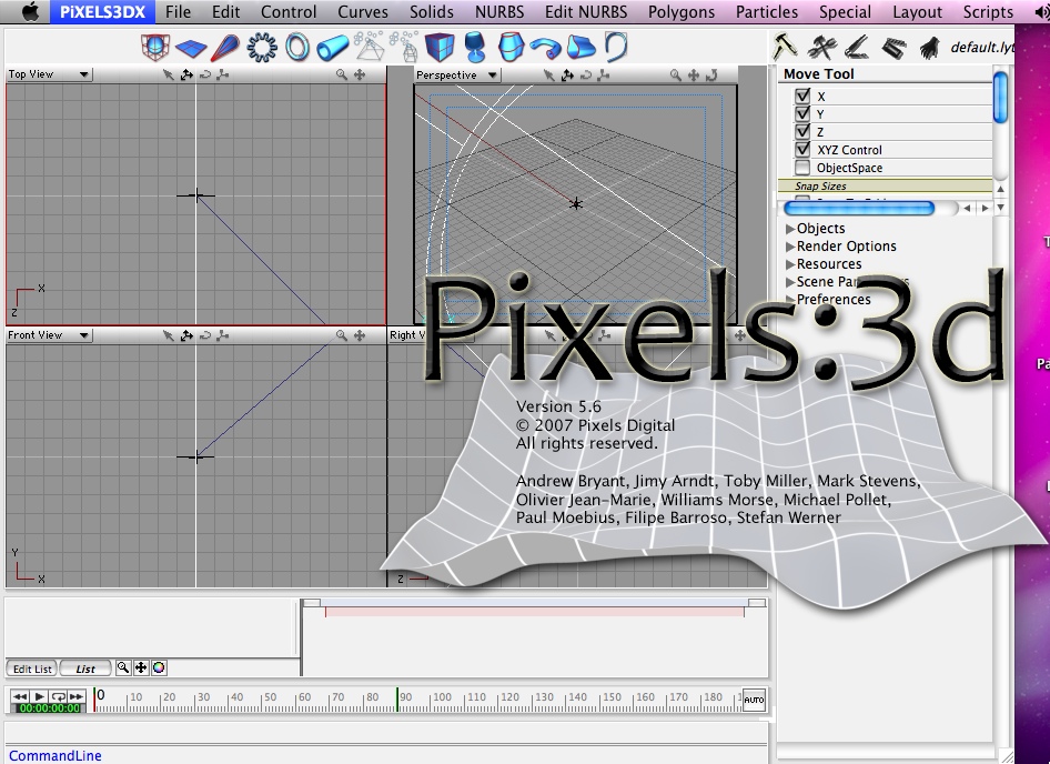 PiXELS3D 5.6 : Main window