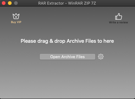 RAR Extractor - WinRAR ZIP 7Z 6.2 : Main interface