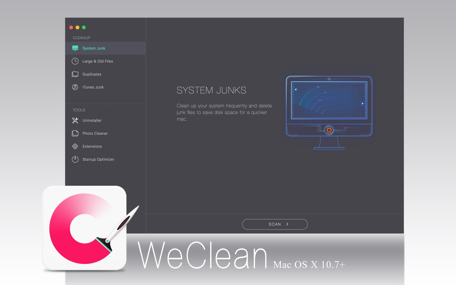 WeClean Pro 3.3 : Main Window