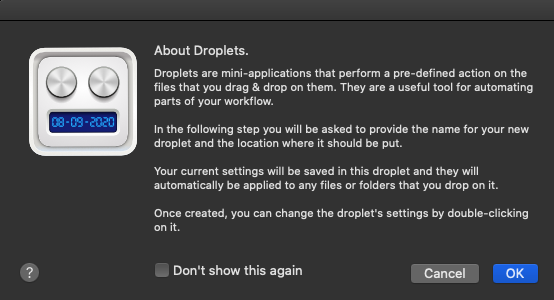A Better Finder Attributes 7 7.1 : Droplet screen