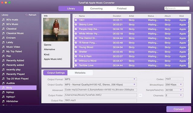 TuneFab Apple Music Converter for Mac 1.7 : Main Window
