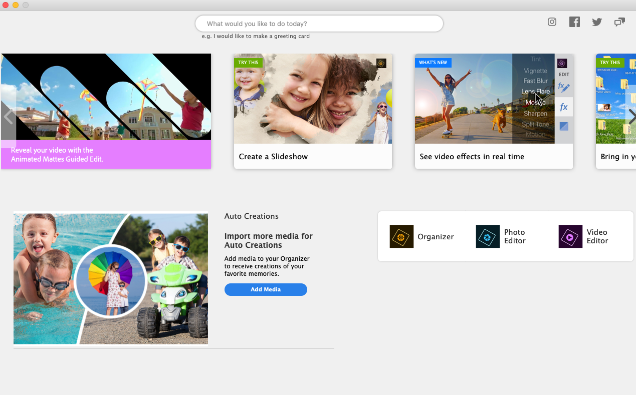 Adobe Premiere Elements 5.2 : Main interface