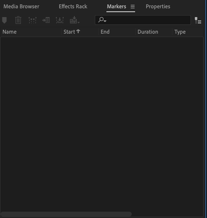Adobe Audition 14.2 : Markers tab