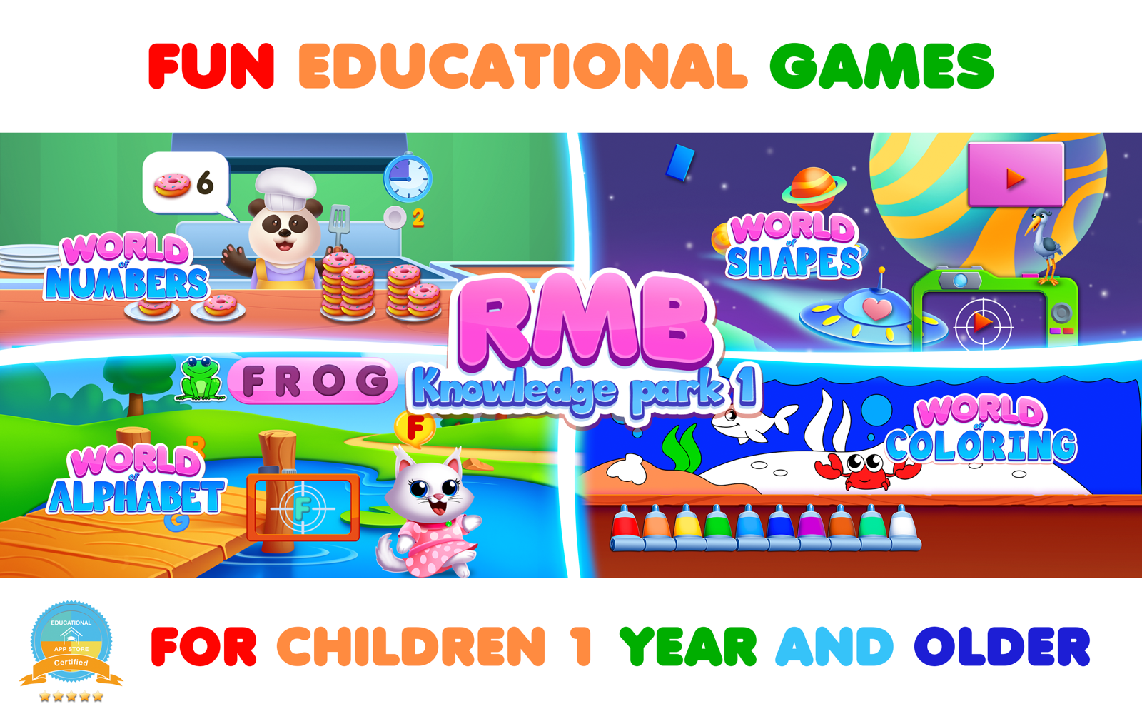 RMB Games ABC and Smart shapes 1.4 : Main Window