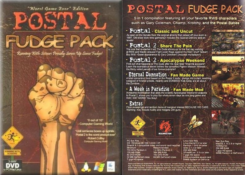 Postal Fudge Pack 1.0 : Main window