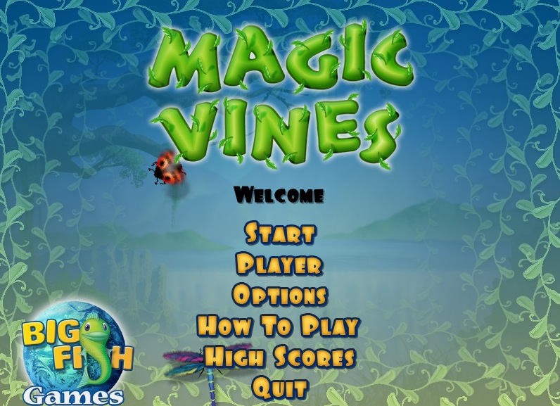 Magic Vines 1.0 : Main menu
