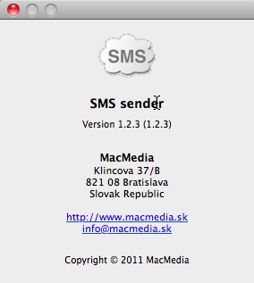 SMSsender 1.2 : Main window
