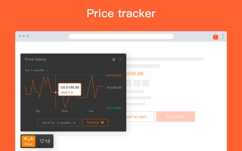 Price Tracker for Shopee 2.3 : Main Window