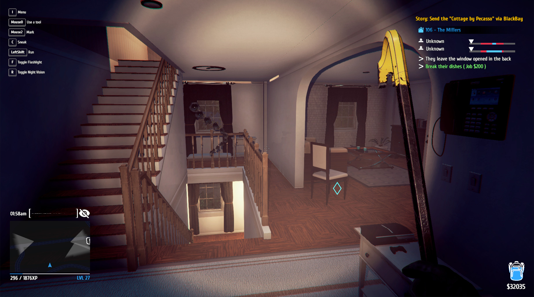 Thief Simulator 1.6 : Main Window