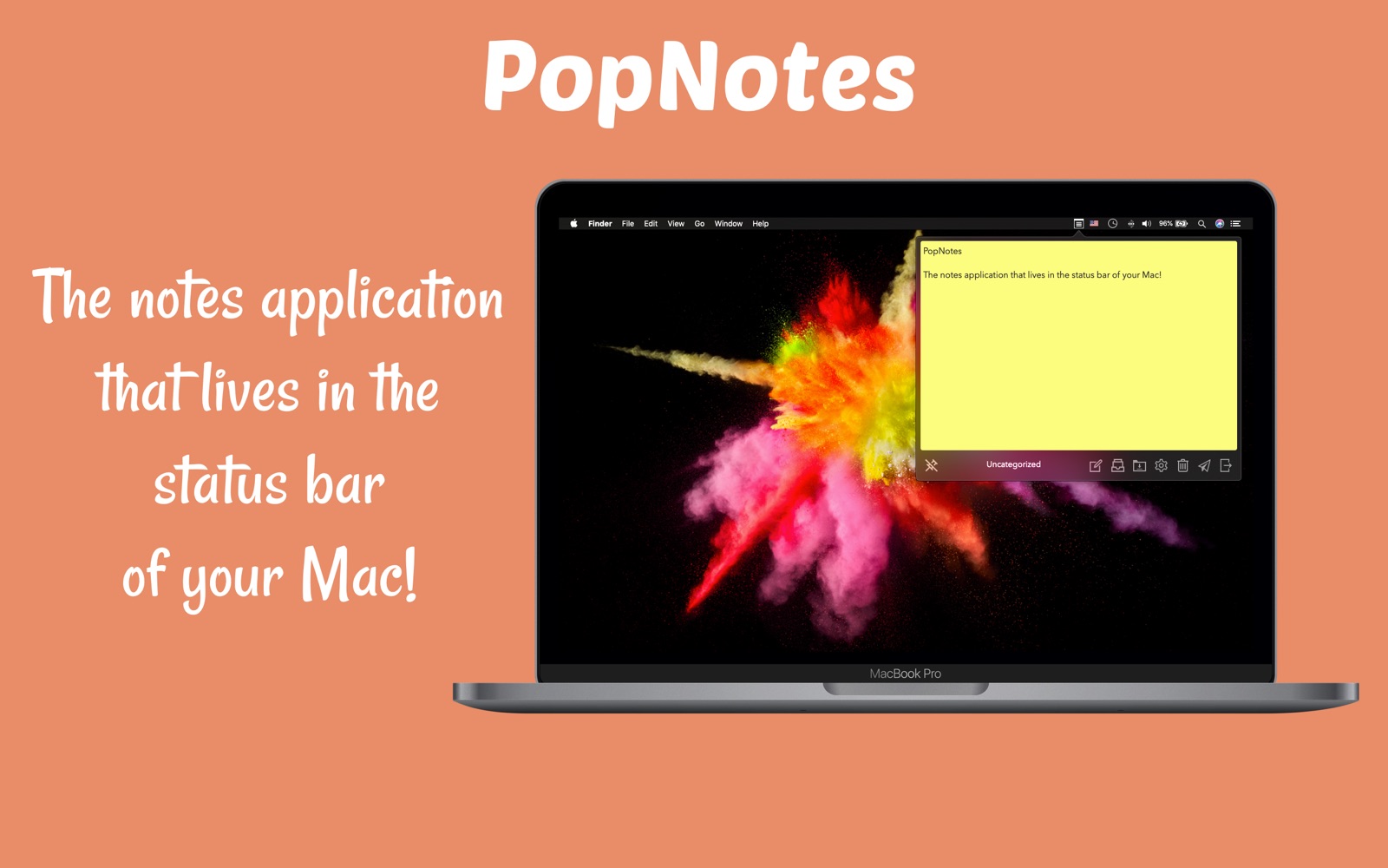 PopNotes 1.4 : Main Window