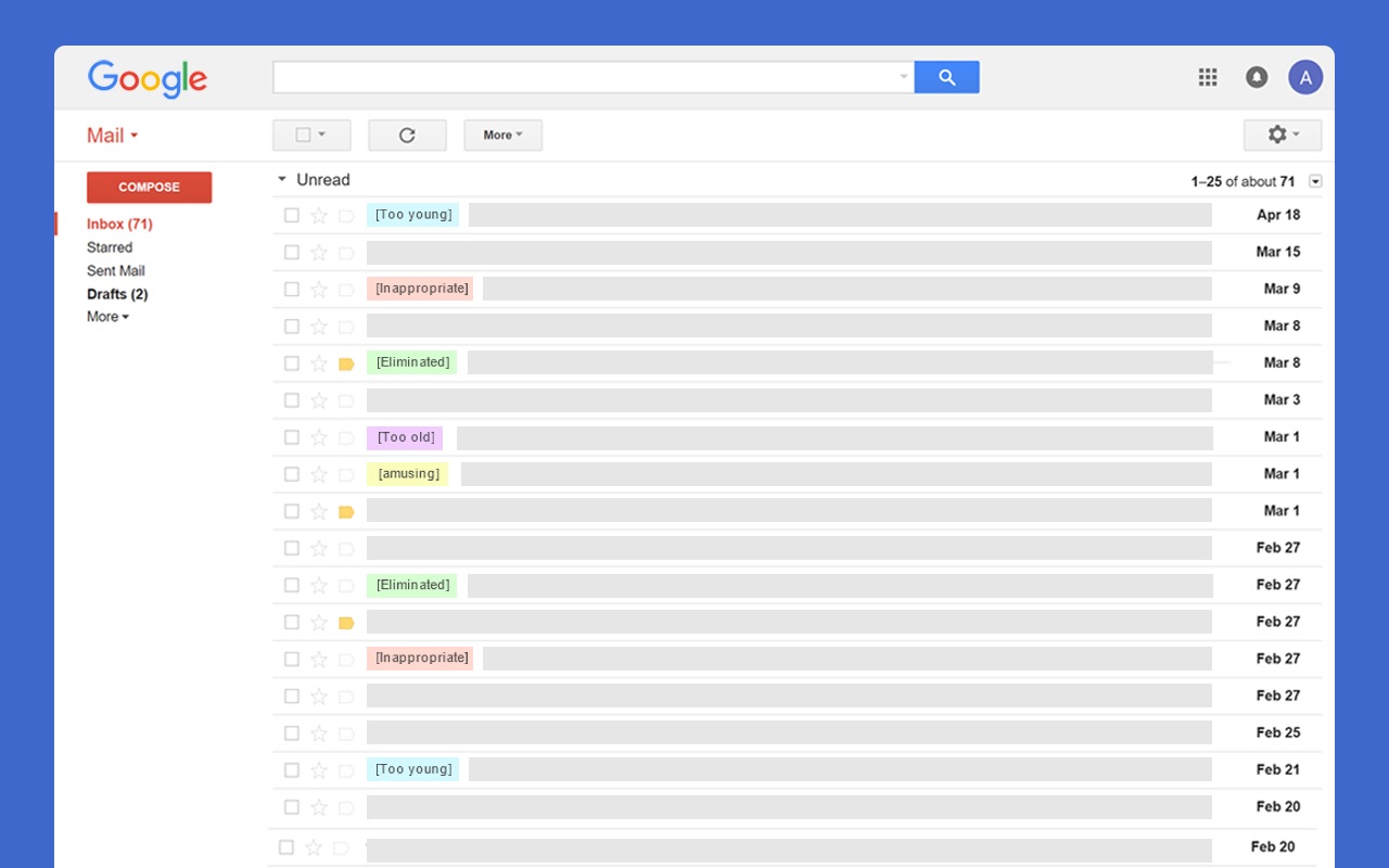 Simple Notes for Gmail 2.7 : Main Window