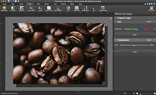 PhotoPad Photo Editing Software for Mac 7.55 : Main Window