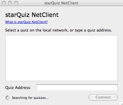 starQuiz NetClient 3.6 : Main window