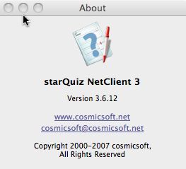 starQuiz NetClient 3.6 : Main window