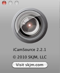 iCamSource 2.2 : About window