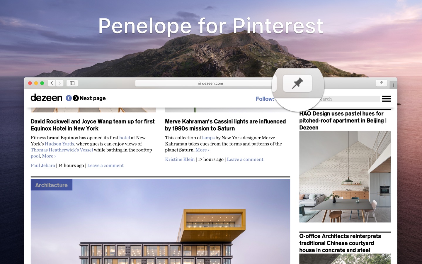 Penelope for Pinterest 1.6 : Main Window