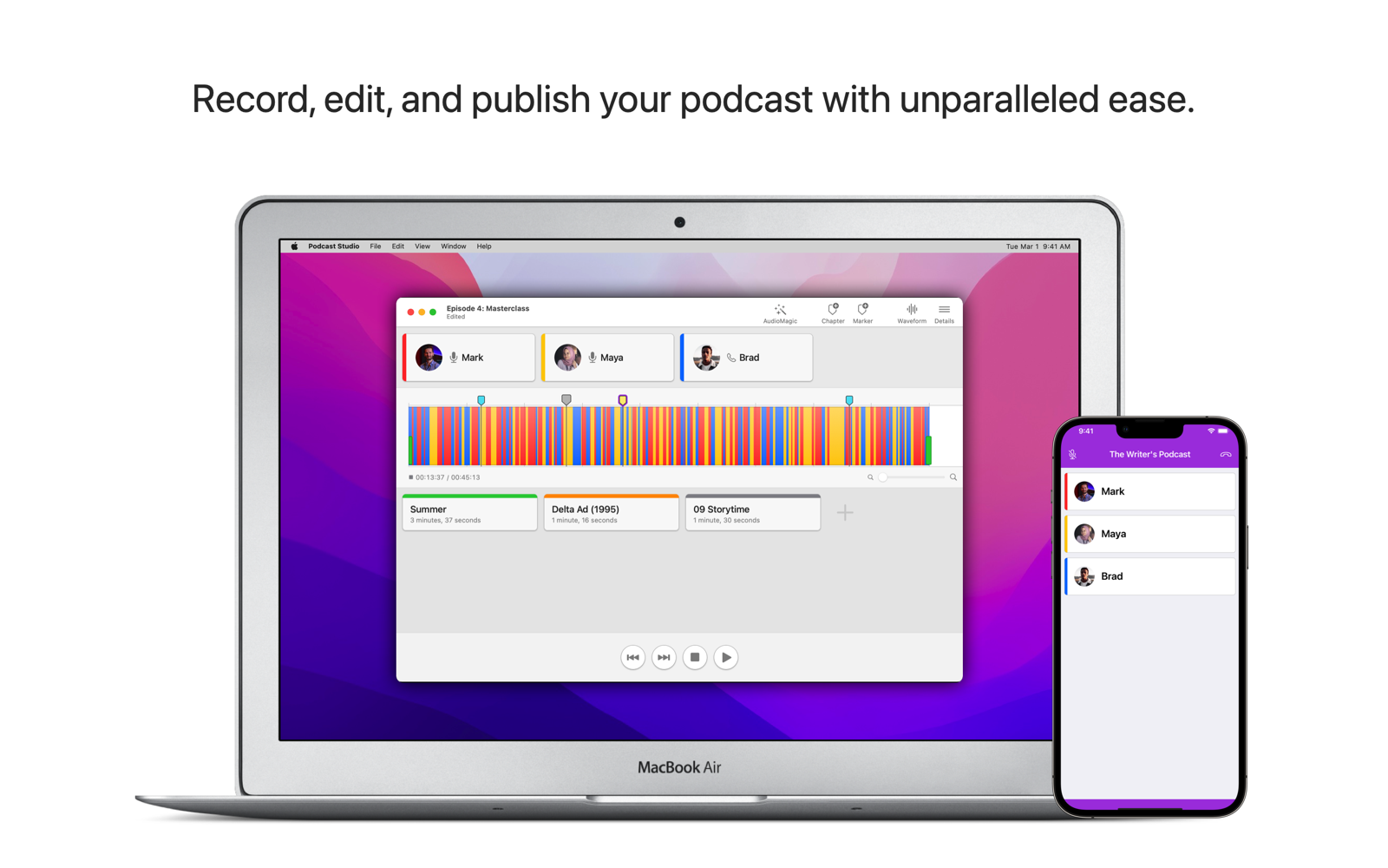Podcast Studio 3.0 : Main Window