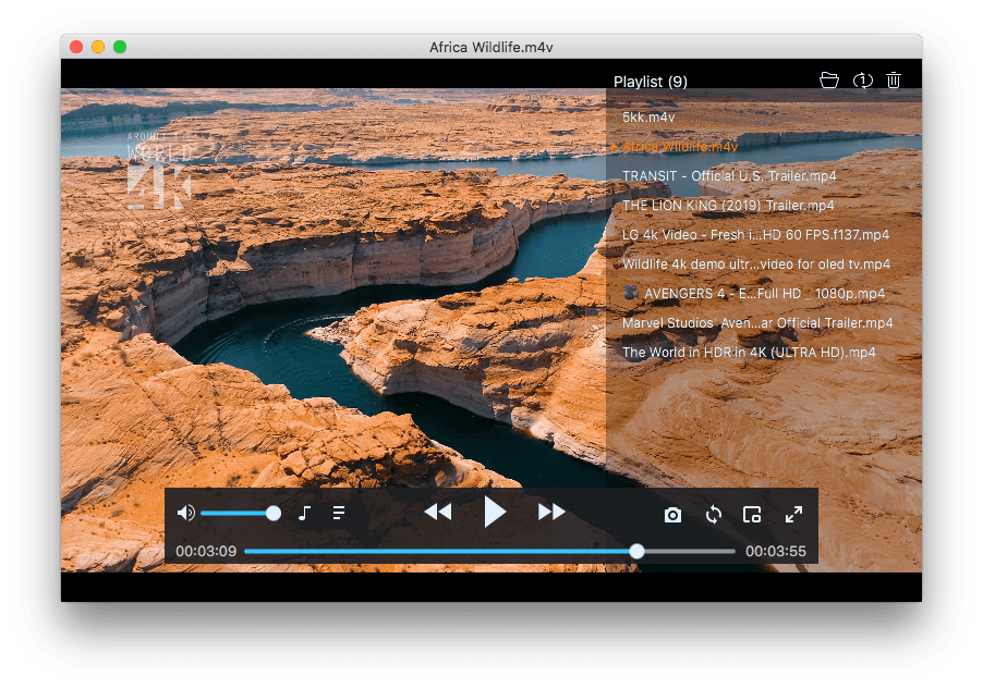 Cisdem Video Player 5.5 : Main Window