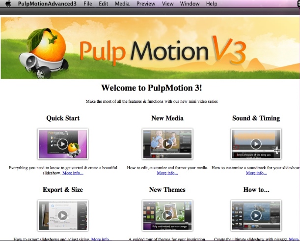 PulpMotionAdvanced 3.1 : Main window