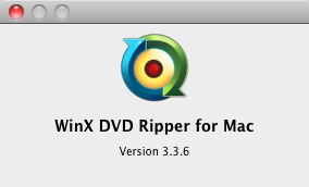 WinX DVD Ripper For Mac 3.3 : About window