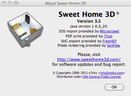 Sweethome3D 3.3 : Main window