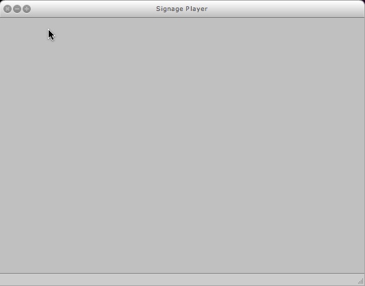 SignagePlayer 2.2 : Main window