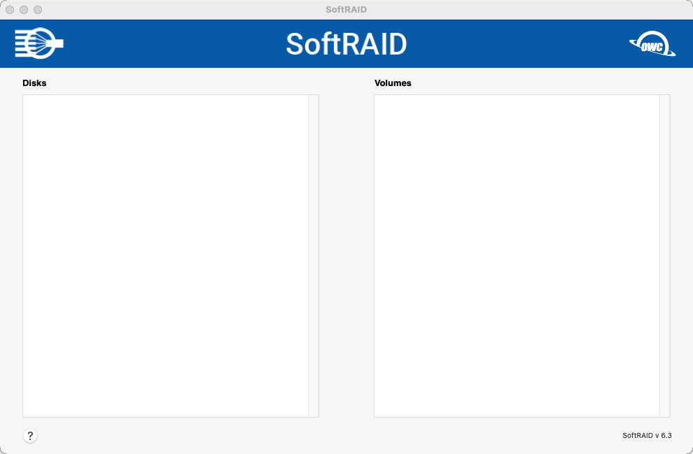 SoftRAID XT 6.3 : Main Window
