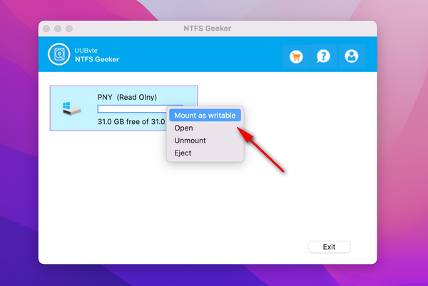 UUByte NTFS Geeker 1.0 : Main Window