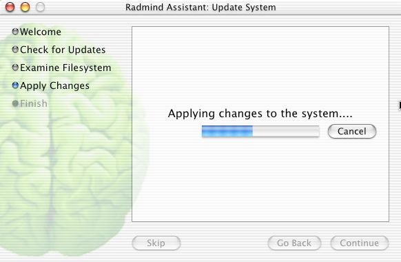 Radmind 1.1 : Main window