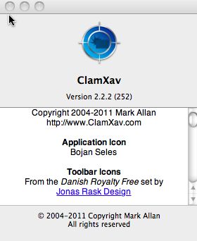 ClamXV 2.2 : Main window