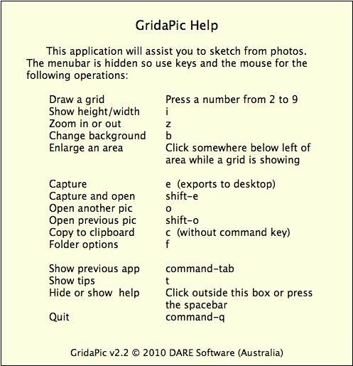 GridaPic 2.2 : Main window