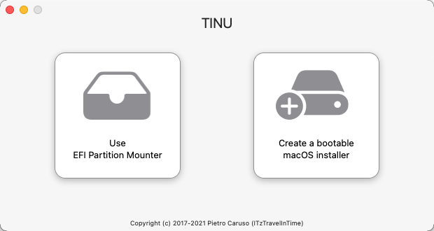 TINU 3.0 : Main Window
