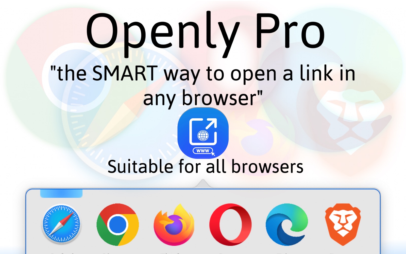 Openly Pro - Browser Switcher 1.2 : Main Window