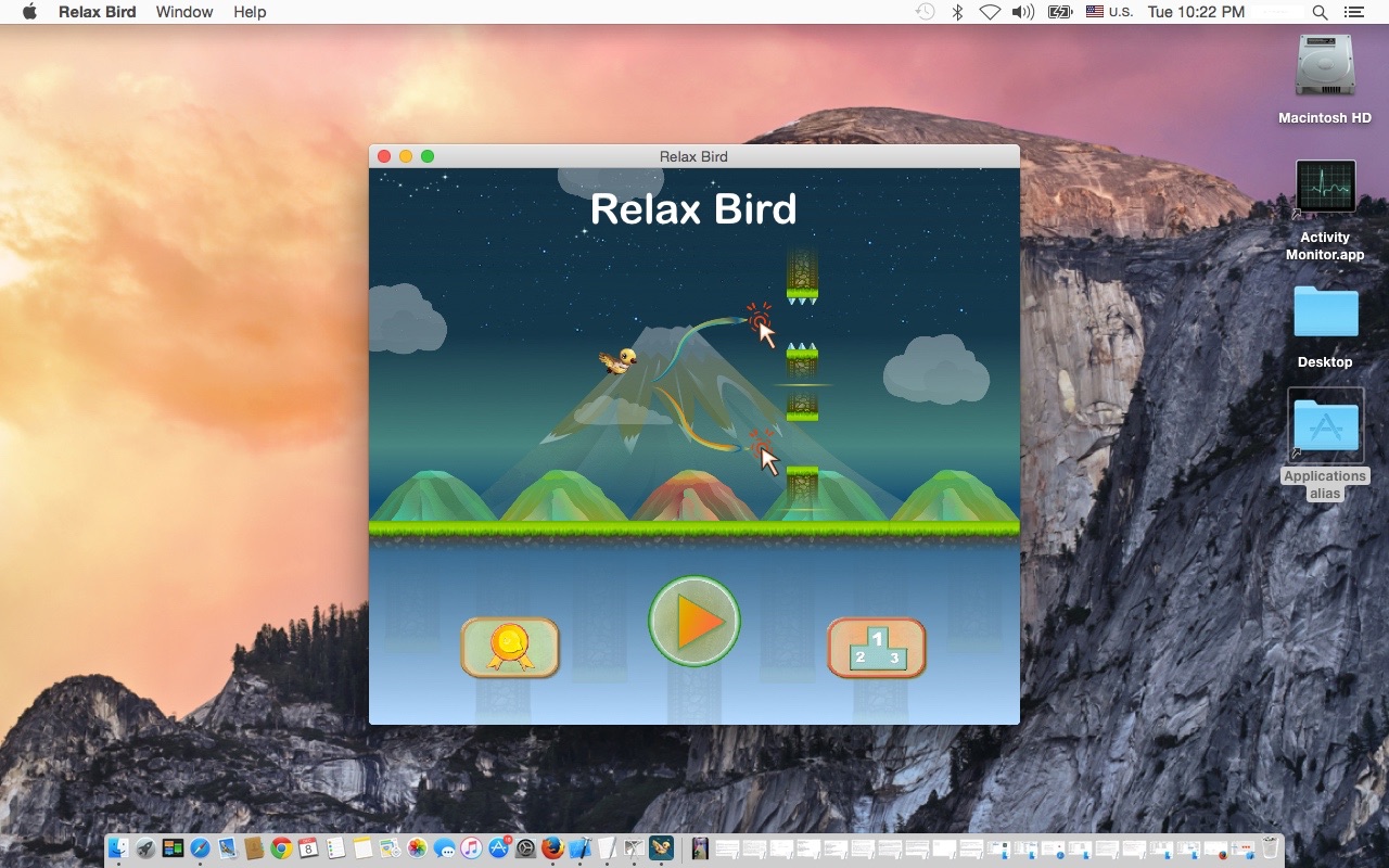 Relax Bird 1.0 : Main Window