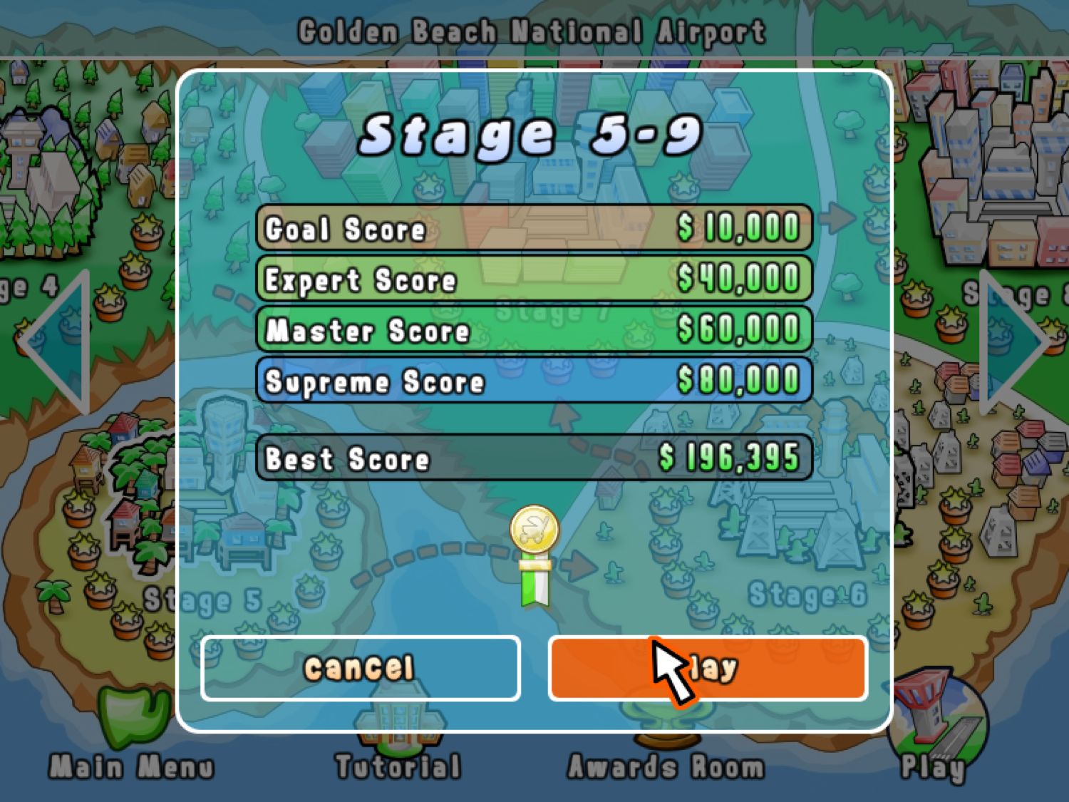 Airport Mania - First Flight 1.0 : Stage select
